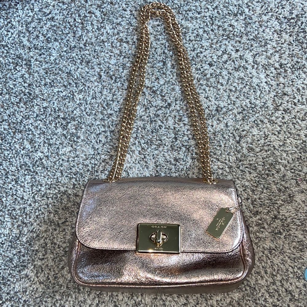 Pink Coach shoulder bag